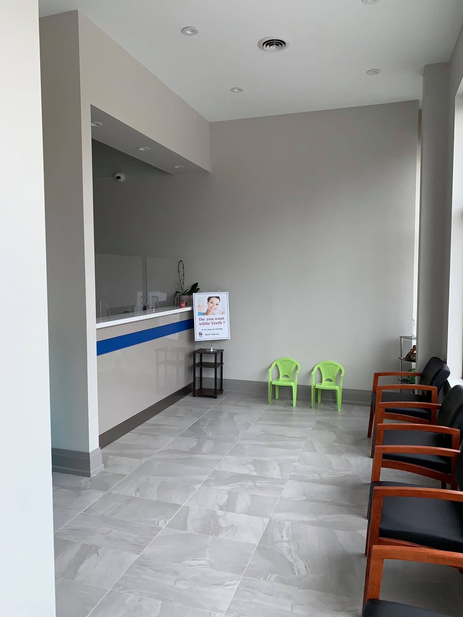 Reception and patient-intake area