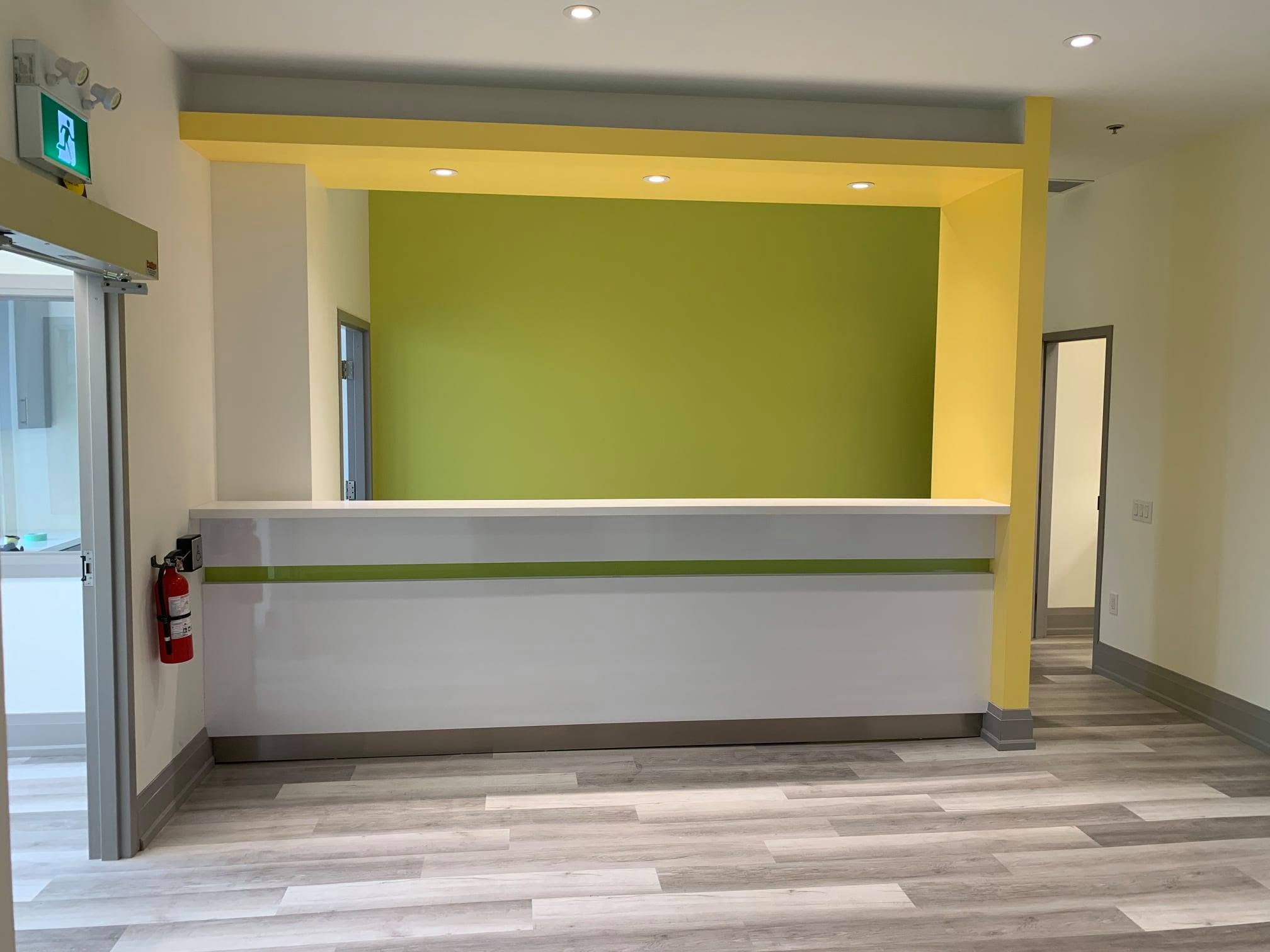 Reception and patient-intake area
